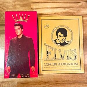 Elvis Memorabilia 2 Pieces - Cassettes and Concert Photo Album